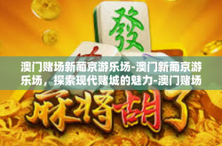 澳门赌场新葡京游乐场-澳门新葡京游乐场，探索现代赌城的魅力-澳门赌场新葡京游乐场
