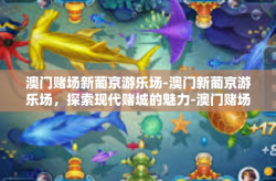 澳门赌场新葡京游乐场-澳门新葡京游乐场，探索现代赌城的魅力-澳门赌场新葡京游乐场