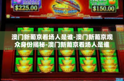 澳门新葡京看场人是谁-澳门新葡京观众身份揭秘-澳门新葡京看场人是谁