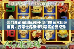 澳门新葡京国际官网-澳门新葡京国际官网，探索世界级博彩娱乐的新纪元-澳门新葡京国际官网