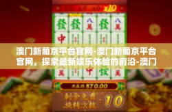 澳门新葡京平台官网-澳门新葡京平台官网，探索最新娱乐体验的前沿-澳门新葡京平台官网